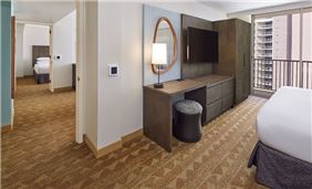 2 bedroom suite with living room
