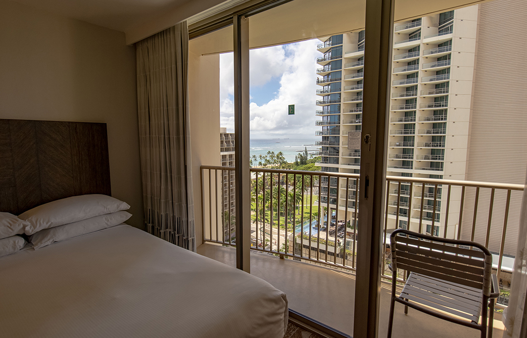 Partial Ocean View At Honolulu, Hawaii Hotel