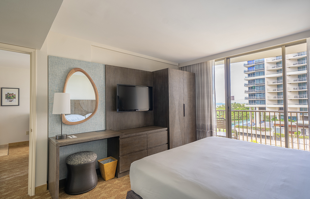 Partial Ocean View At Honolulu, Hawaii Hotel